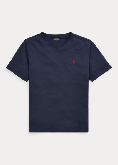 Men's Polo Ralph Lauren Classic Fit V-Neck T Shirts | 217638GOJ